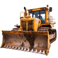 Bulldozer isolated on transparent background png
