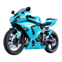 Blue Motorbike on transparent background png