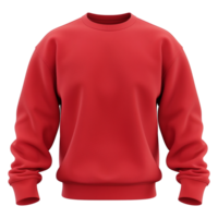 rot Sweatshirt isoliert auf transparent Hintergrund png