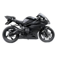 Black Motorbike on transparent background png