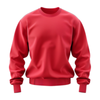 Red sweatshirt isolated on transparent background png