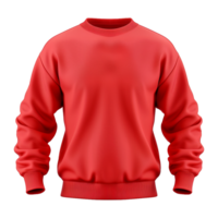 Red sweatshirt isolated on transparent background png