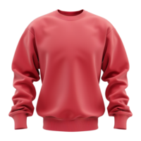 Red sweatshirt isolated on transparent background png