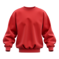 Red sweatshirt isolated on transparent background png