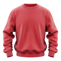 Red sweatshirt isolated on transparent background png