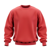 Red sweatshirt isolated on transparent background png