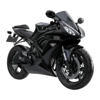 Black Motorbike on transparent background png