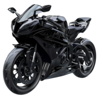 Black Motorbike on transparent background png