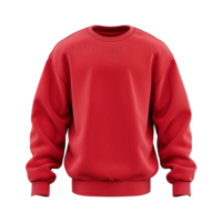 rot Sweatshirt isoliert auf transparent Hintergrund png