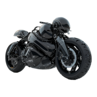 Futuristic motorbike isolated on transparent background png