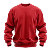 vermelho suéter isolado em transparente fundo png