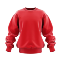 Red sweatshirt isolated on transparent background png