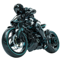 Futuristic motorbike isolated on transparent background png