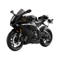 Black Motorbike on transparent background png