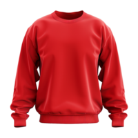 rouge sweat-shirt isolé sur transparent Contexte png