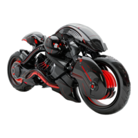 Futuristic motorbike isolated on transparent background png