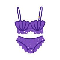 Cartoon isolated swimsuit vector