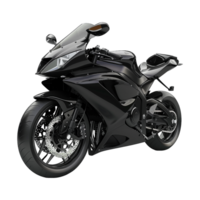 Black Motorbike on transparent background png