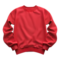 vermelho suéter isolado em transparente fundo png