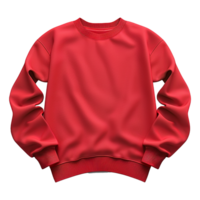 Red sweatshirt isolated on transparent background png