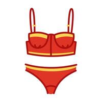 Cartoon isolated swimsuit vector