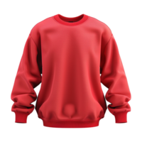 rouge sweat-shirt isolé sur transparent Contexte png