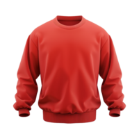 Red sweatshirt isolated on transparent background png