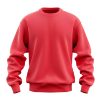 Red sweatshirt isolated on transparent background png