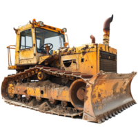 Bulldozer isolated on transparent background png