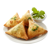 Tasty samosa isolated on transparent background png