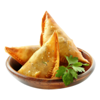 Tasty samosa isolated on transparent background png