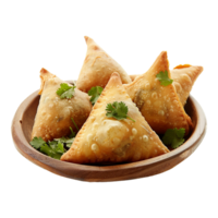 Tasty samosa isolated on transparent background png