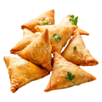 Tasty samosa isolated on transparent background png