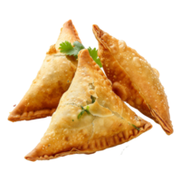 gustoso samosa isolato su trasparente sfondo png