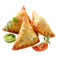 Tasty samosa isolated on transparent background png