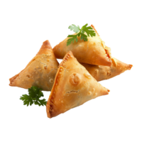 gustoso samosa isolato su trasparente sfondo png