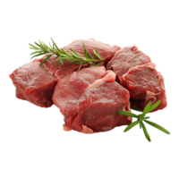 Raw beef meat isolated on transparent background png