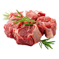 Raw beef meat isolated on transparent background png