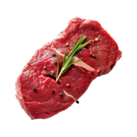 rauw rundvlees vlees geïsoleerd Aan transparant achtergrond png
