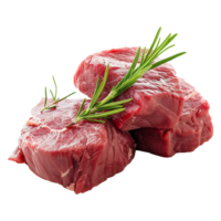 Raw beef meat isolated on transparent background png