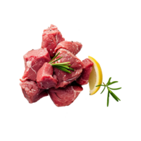 Raw beef meat isolated on transparent background png