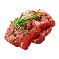 crudo carne de vaca carne aislado en transparente antecedentes png