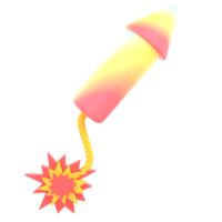A fireworks symbolizing party or event isolated on a transparent background png