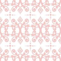 Damask seamless pattern element. floral damask ornament vintage vector