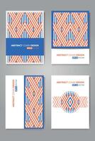 Abstract geometric pattern background with shape, line and texture for business brochure cover design. vector