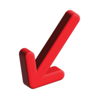 3d Red Arrow Transparent Background. 3D transparent arrow png