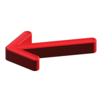 3d Red Arrow Transparent Background. 3D transparent arrow png