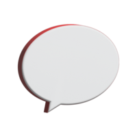 3D Speech bubble transparent background, transparent chat talking speech bubble png