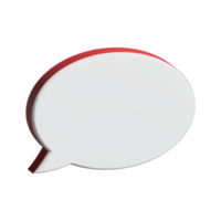 3D Speech bubble transparent background, transparent chat talking speech bubble png