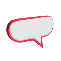 3D Speech bubble transparent background, transparent chat talking speech bubble png